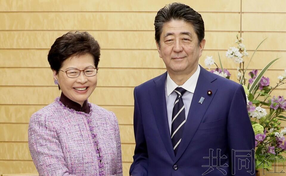 安倍会晤中国香港特首林郑月娥，寻求解除福岛食品进口限制